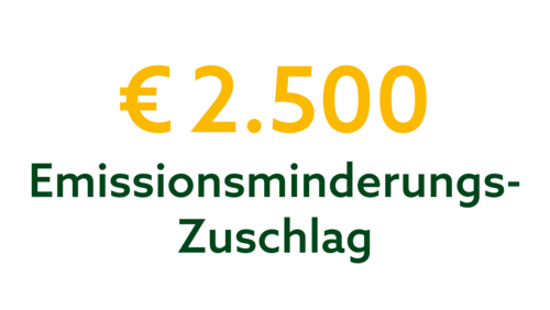 2.500 € Emissionsminderungs-Zuschlag